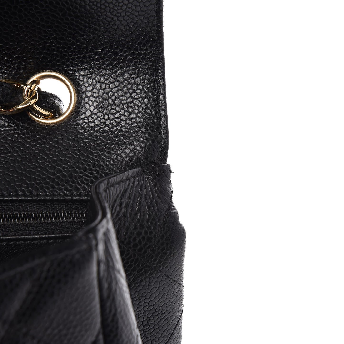 Caviar Quilted Jumbo Single Flap Black