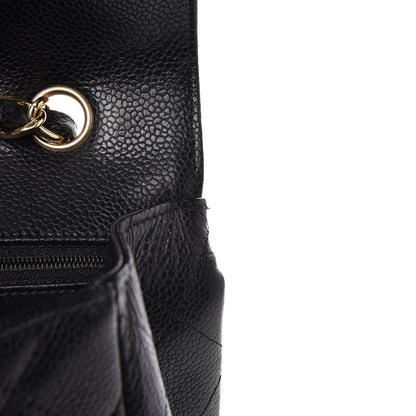 Chanel Caviar Quilted Jumbo Single Flap Black 14 of 14