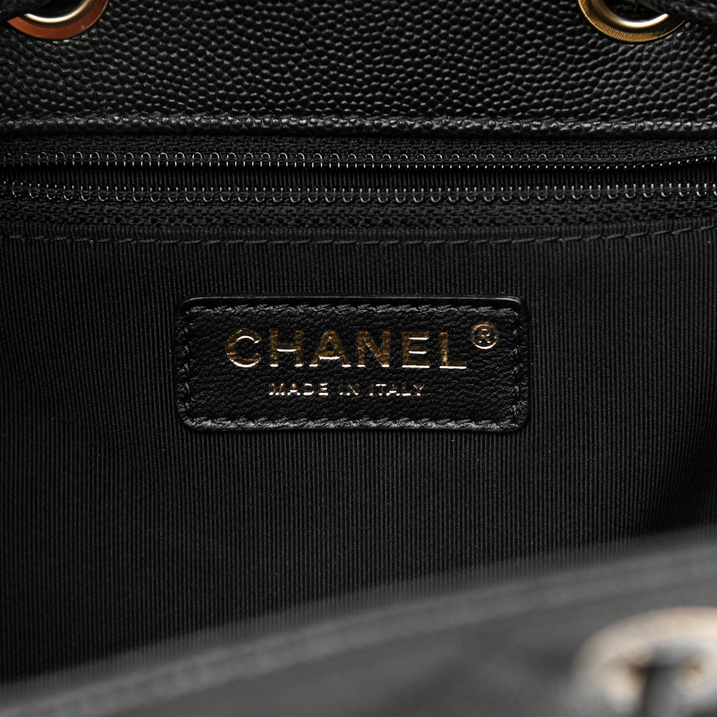 Caviar Quilted Backpack Bag Black