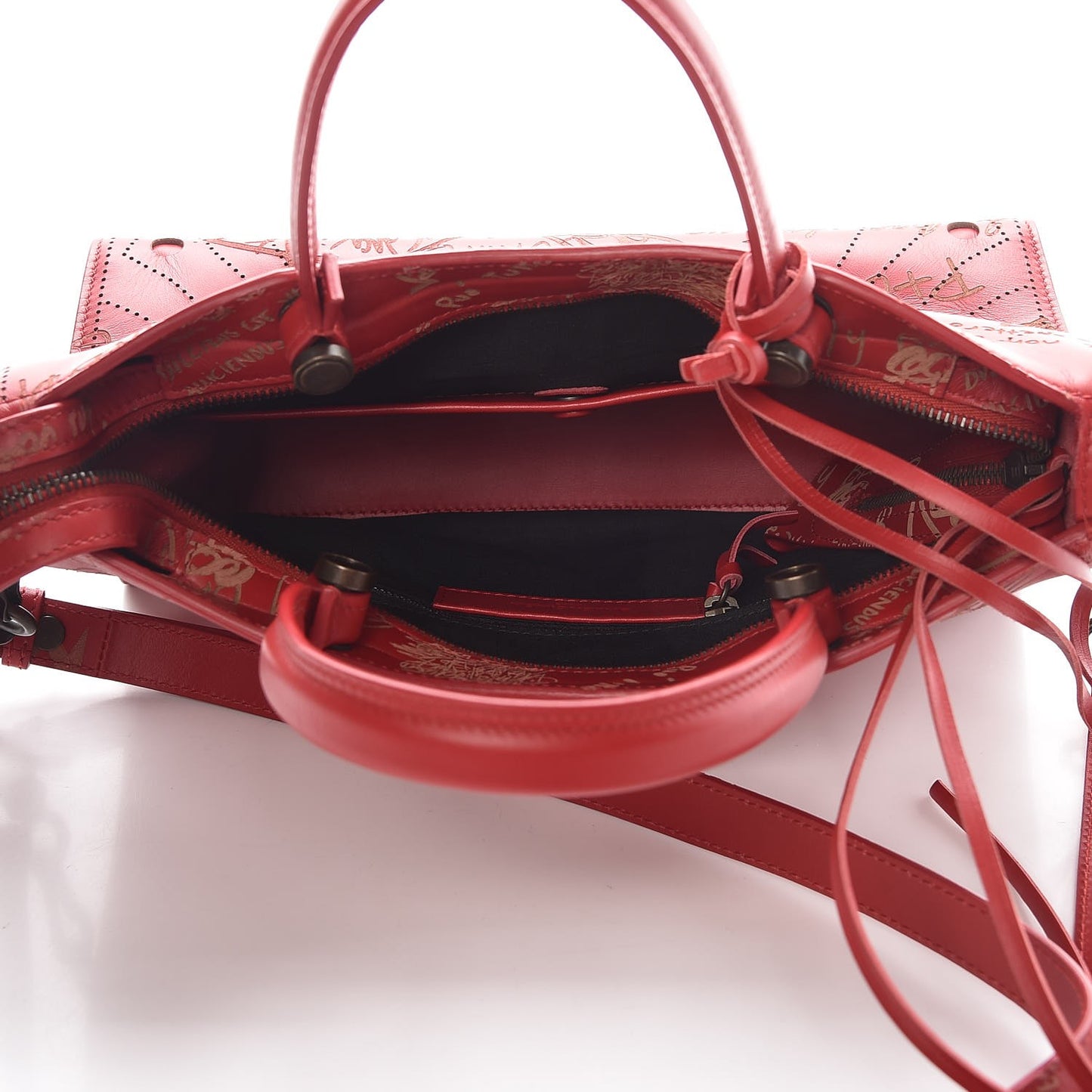 Calfskin Love Perforated Blackout Hardware S City Rouge Profond