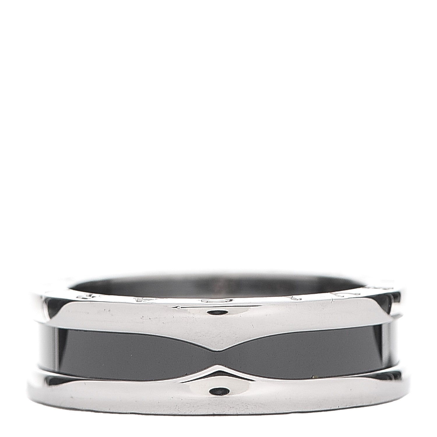 Bulgari Sterling Silver Ceramic Save The Children One-Band Ring 56 7.5 3 of 7