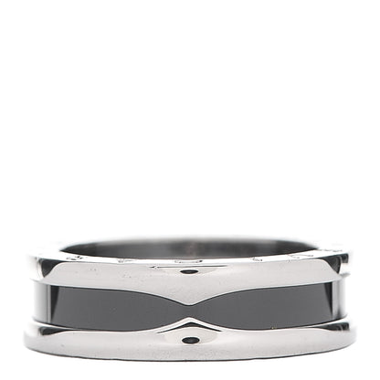 Bulgari Sterling Silver Ceramic Save The Children One-Band Ring 56 7.5 3 of 7