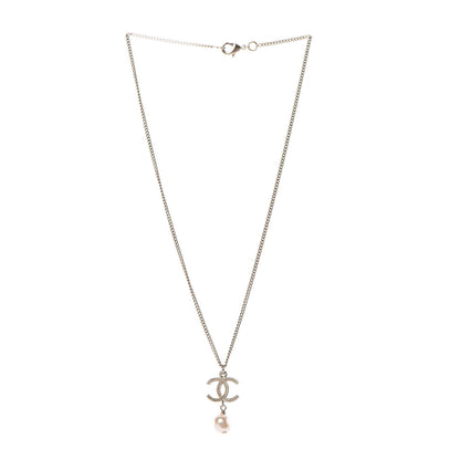 Chanel Pearl CC Drop Necklace Gold 3 of 4