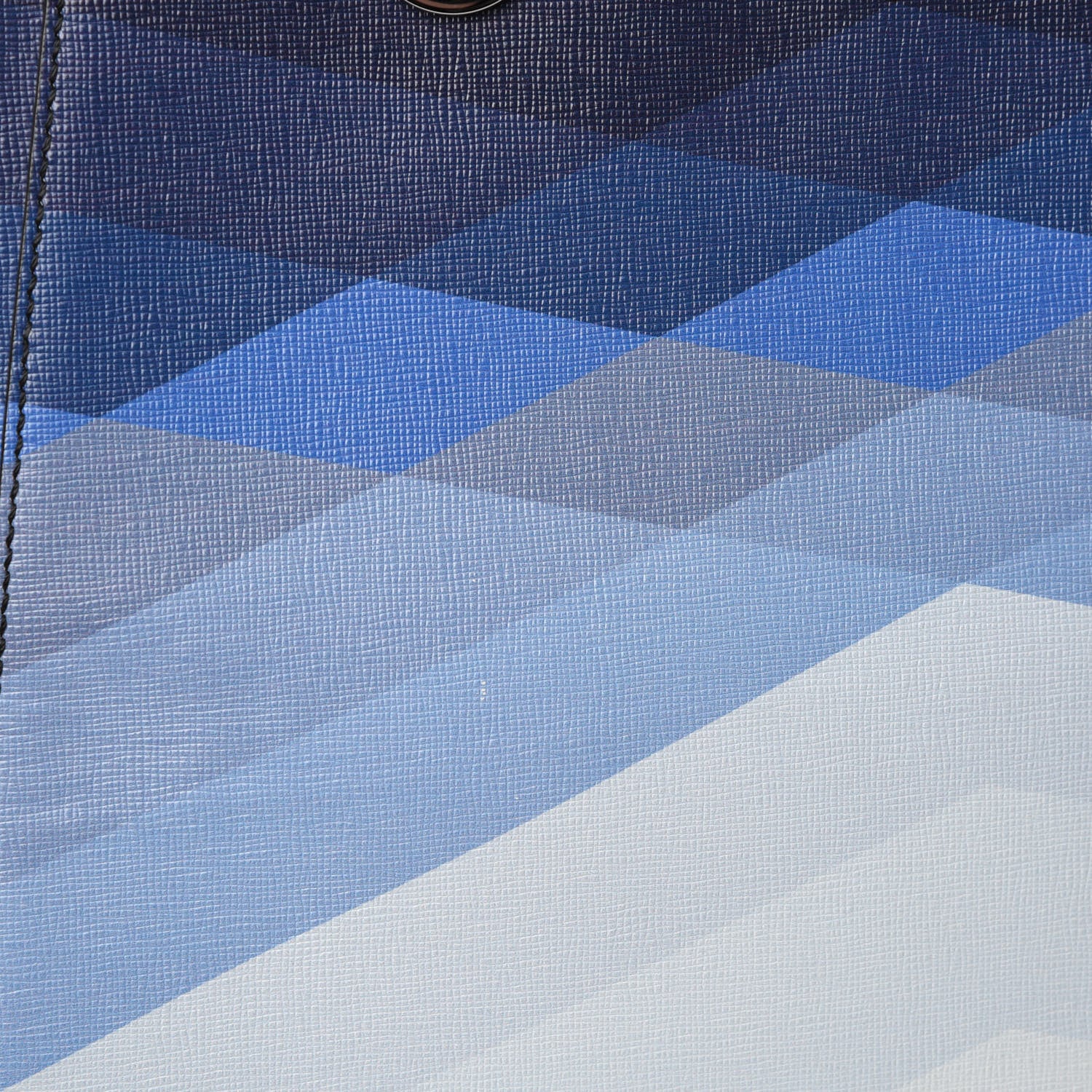 Fendi Vitello Elite Geometric Degrade Regular 2Jours Tote Blue 11 of 13