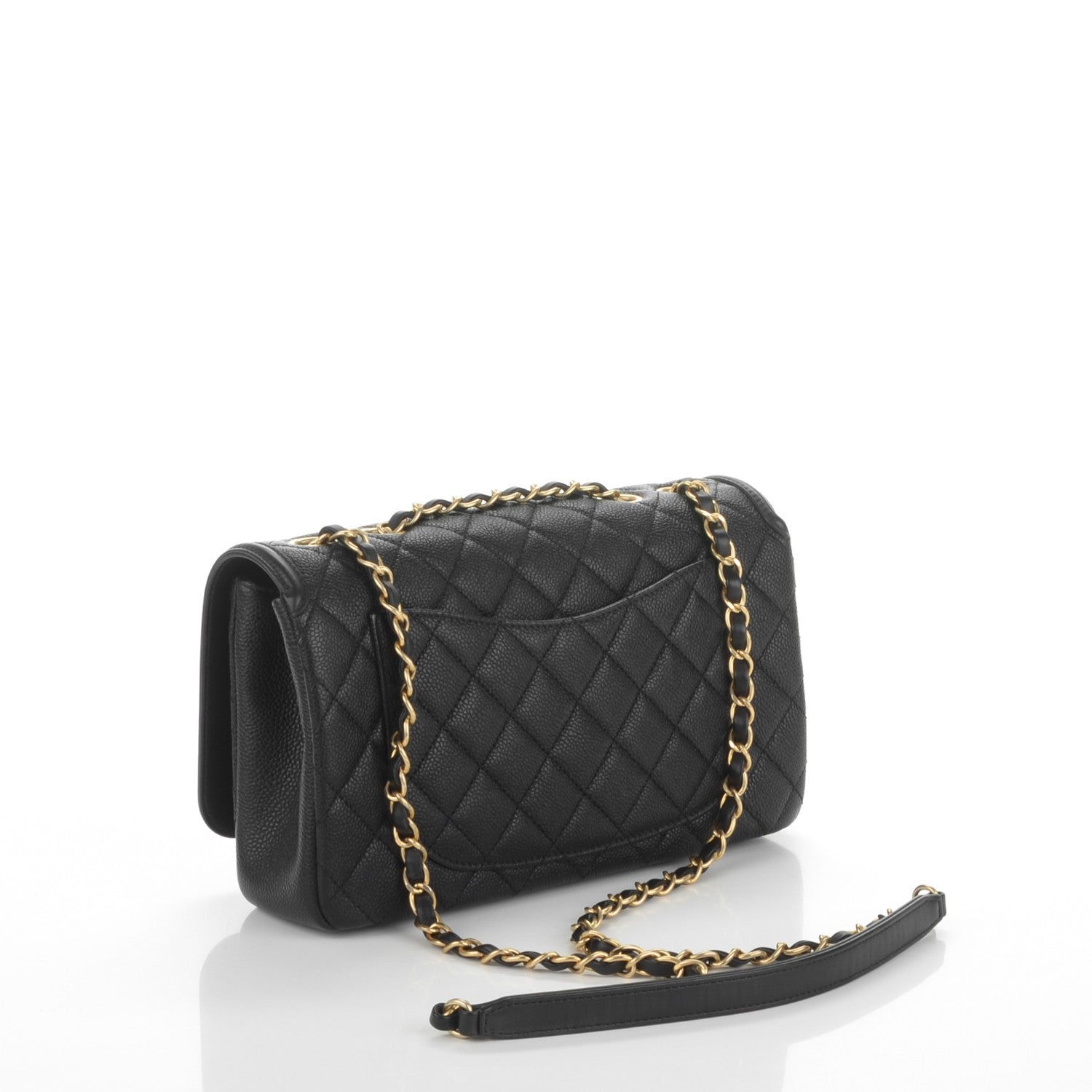 Chanel Caviar Quilted Medium CC Filigree Flap Black 3 of 7