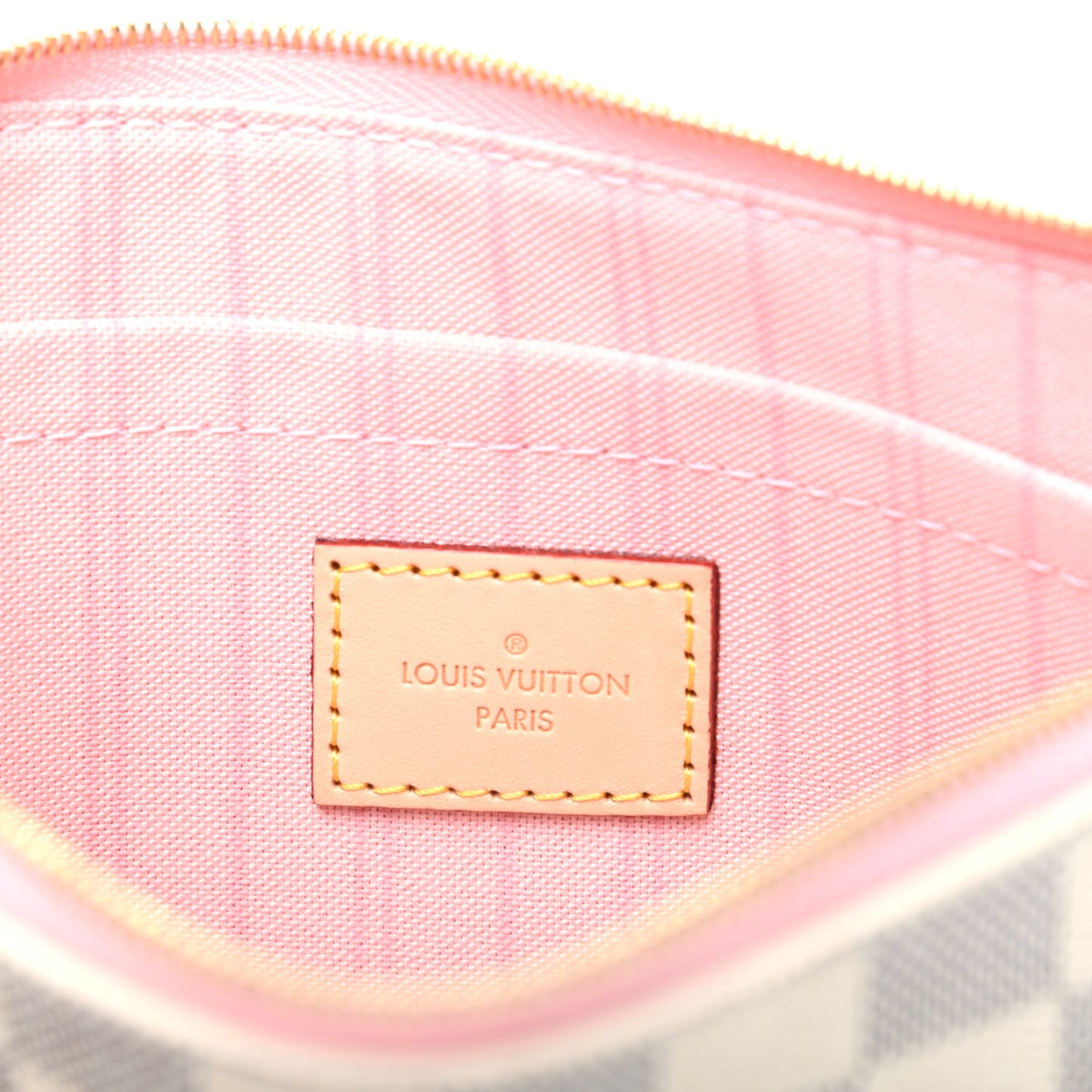 Damier Azur Neverfull MM GM Pochette Rose Ballerine