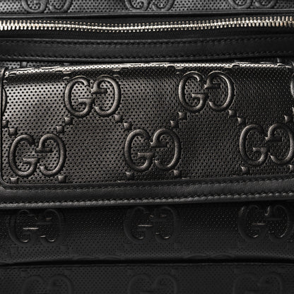 Gucci Calfskin GG Tennis Embossed Pocket Belt Bag Black 8 of 10