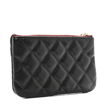 Chanel Caviar Quilted Small Cosmetic Case Black 3 of 8