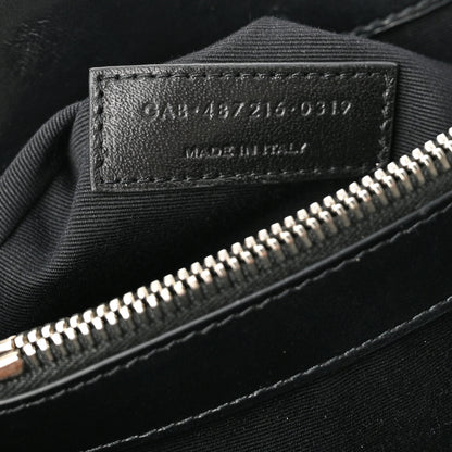 Saint Laurent Calfskin Y Quilted Monogram Medium Loulou Chain Satchel Black 8 of 11