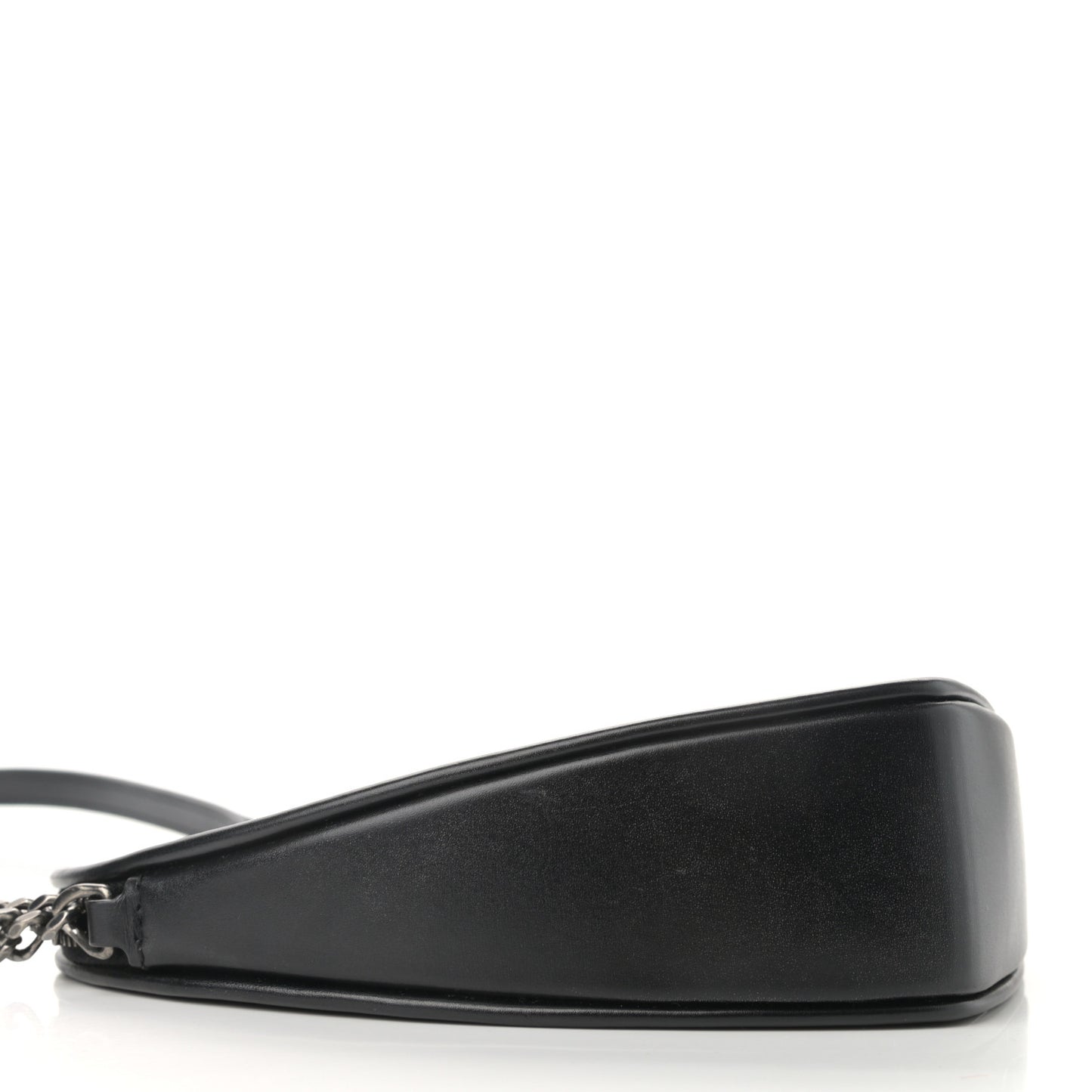 Calfskin Heart Monogram Crossbody Black