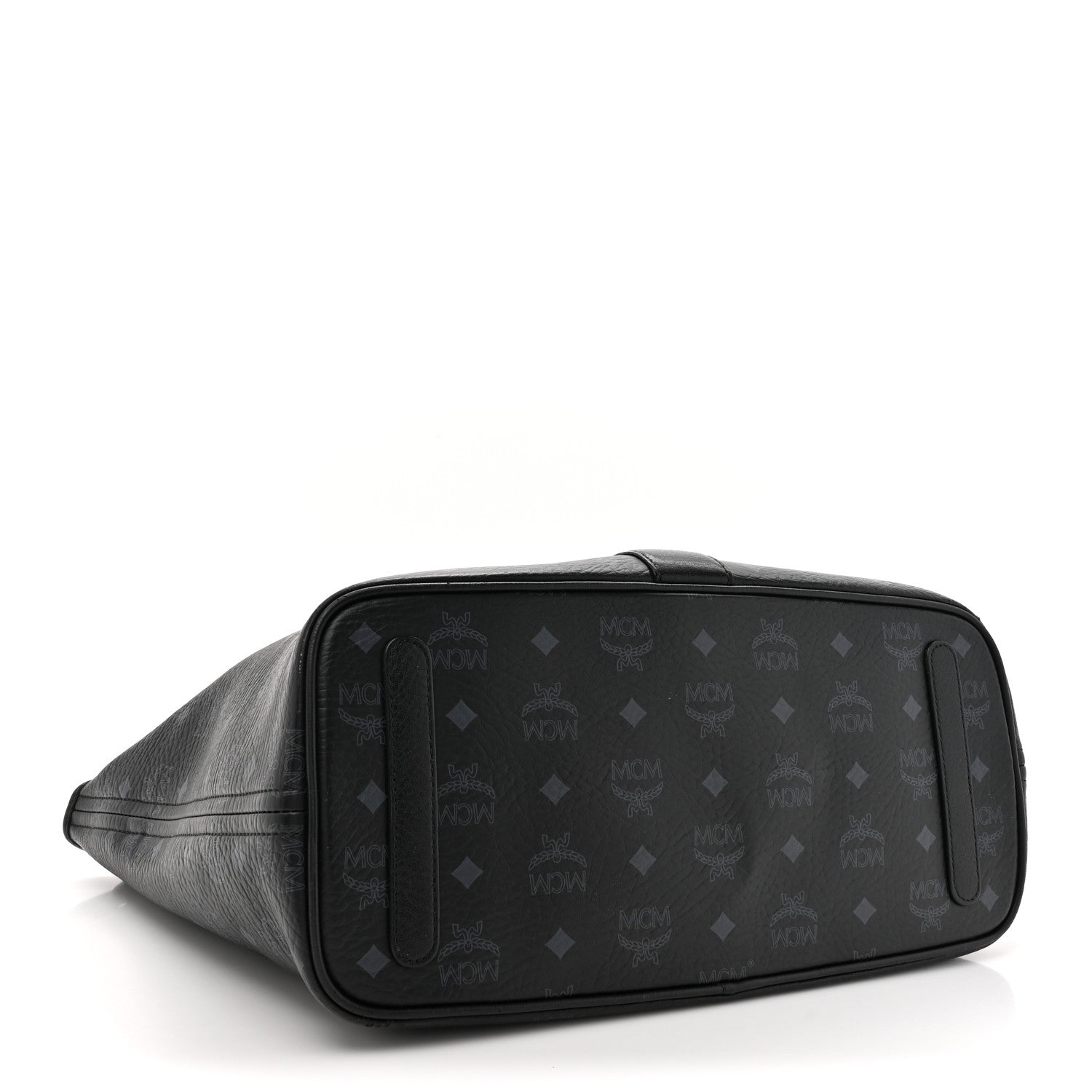 MCM Visetos Medium Liz Reversible Shopper Tote Black 7 of 24