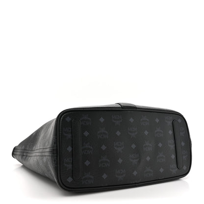 MCM Visetos Medium Liz Reversible Shopper Tote Black 7 of 24
