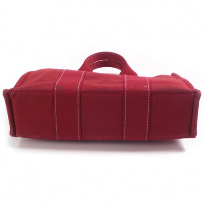 Hermes Canvas Harnais Tote Red 4 of 12