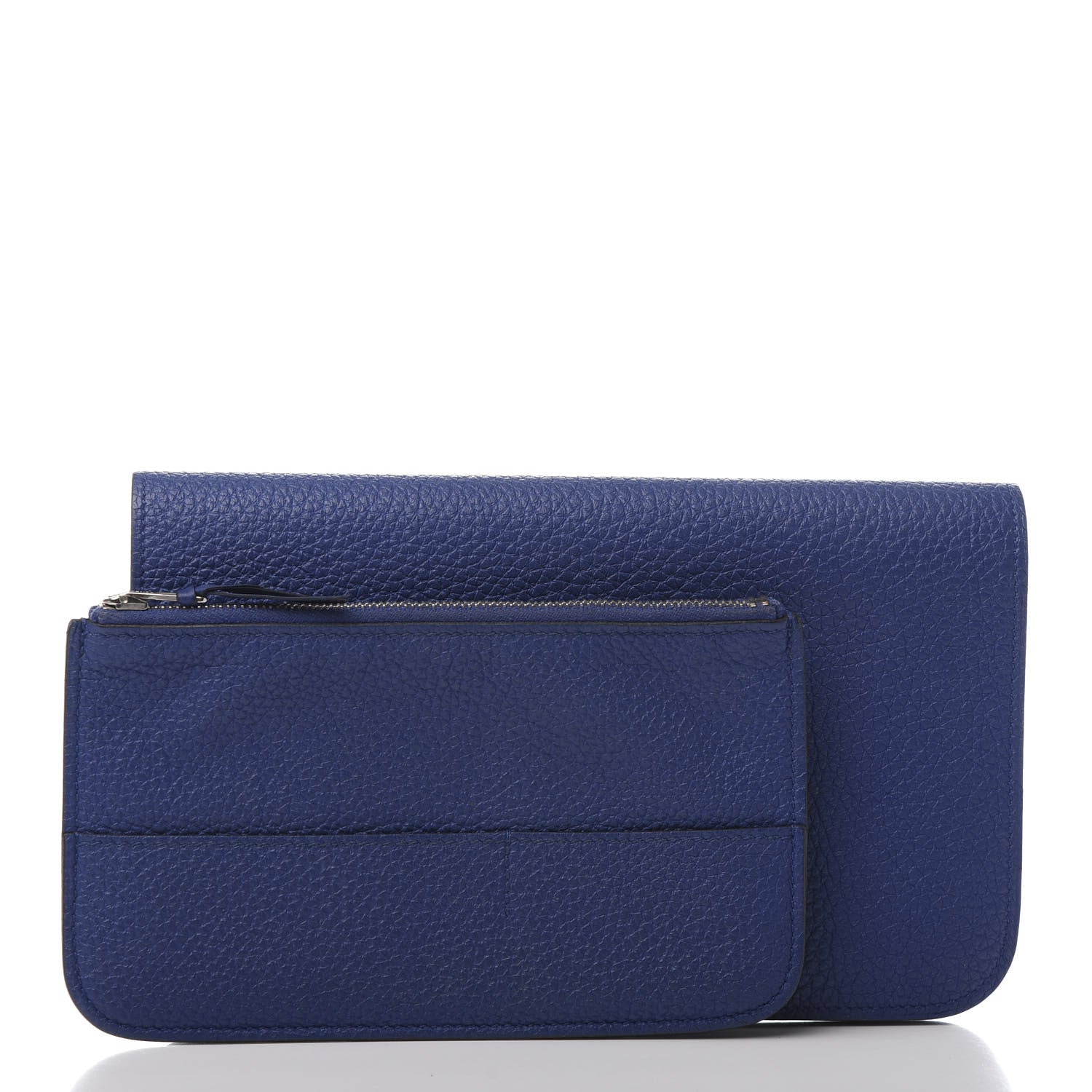 Hermes Togo Dogon Duo Wallet Bleu Electrique 10 of 11