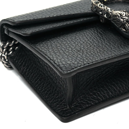 Gucci Calfskin Super Mini Dionysus Shoulder Bag Black 9 of 9