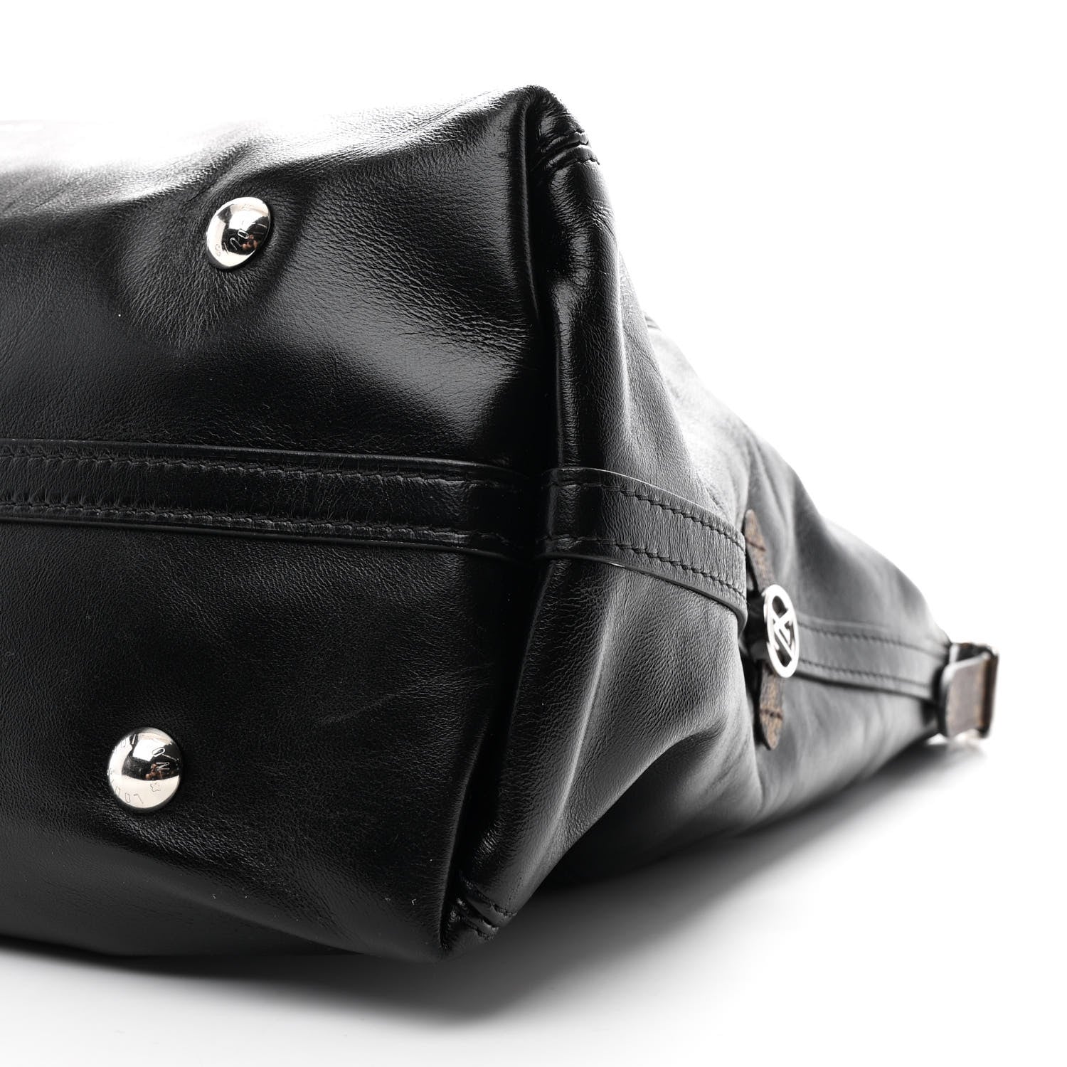 Louis Vuitton Lambskin CarryAll Vibe MM Black 9 of 9