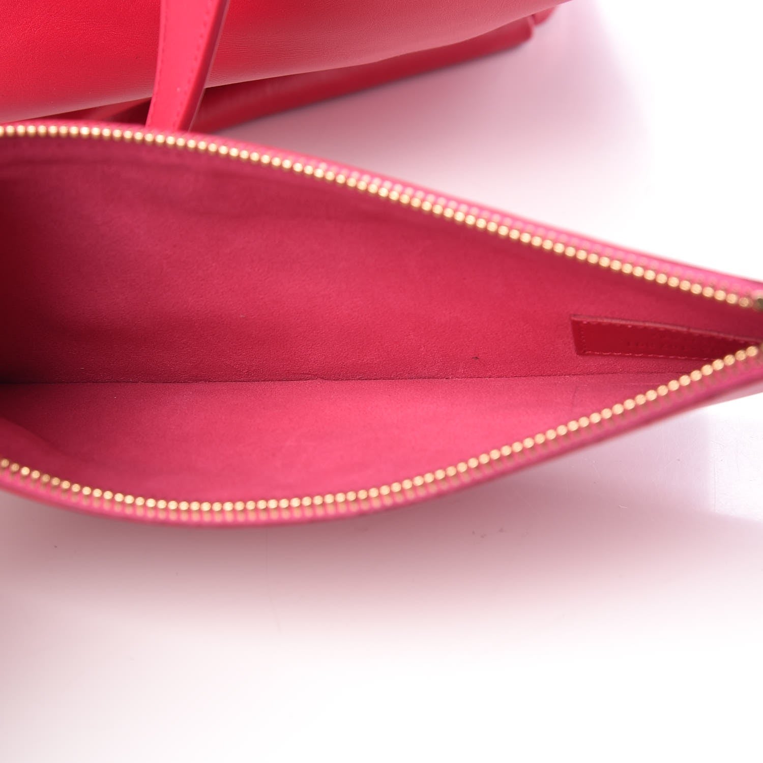 Saint Laurent Calfskin Suede Reversible East West Shopper Tote Fuchsia 10 of 13