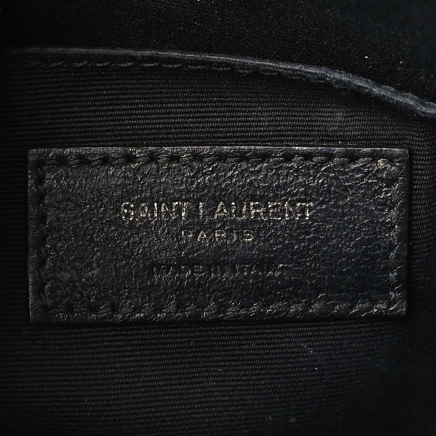Saint Laurent Calfskin Matelasse Monogram Monochrome Lou Camera Bag Black 6 of 9