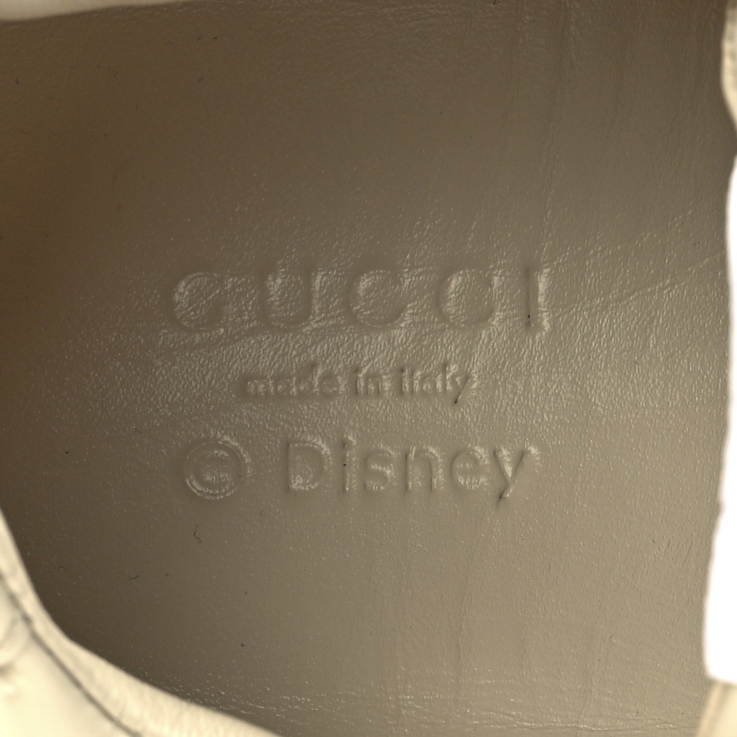 Gucci X DISNEY Calfskin Mickey Mouse Womens Rhyton Sneakers 38 Ivory 7 of 9