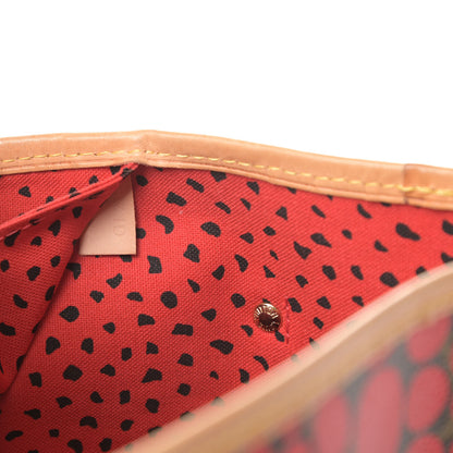 Louis Vuitton Monogram Kusama Waves Neverfull MM Red 7 of 17