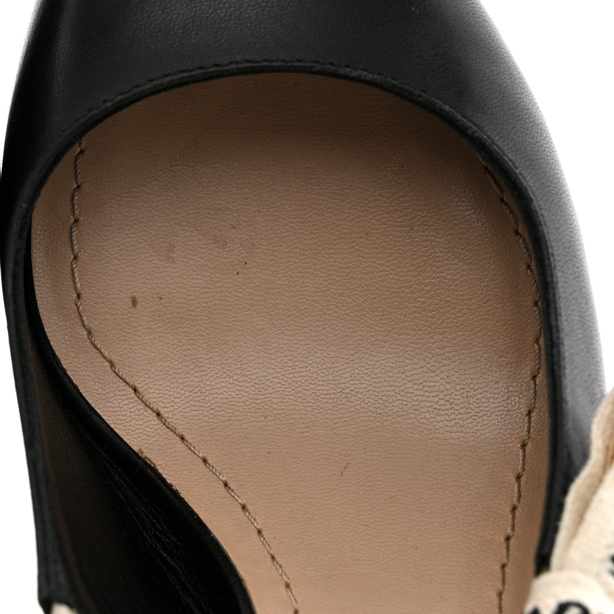 Christian Dior Lambskin Ribbon J'Adior Slingback 65mm Pumps 37.5 Black 3 of 15