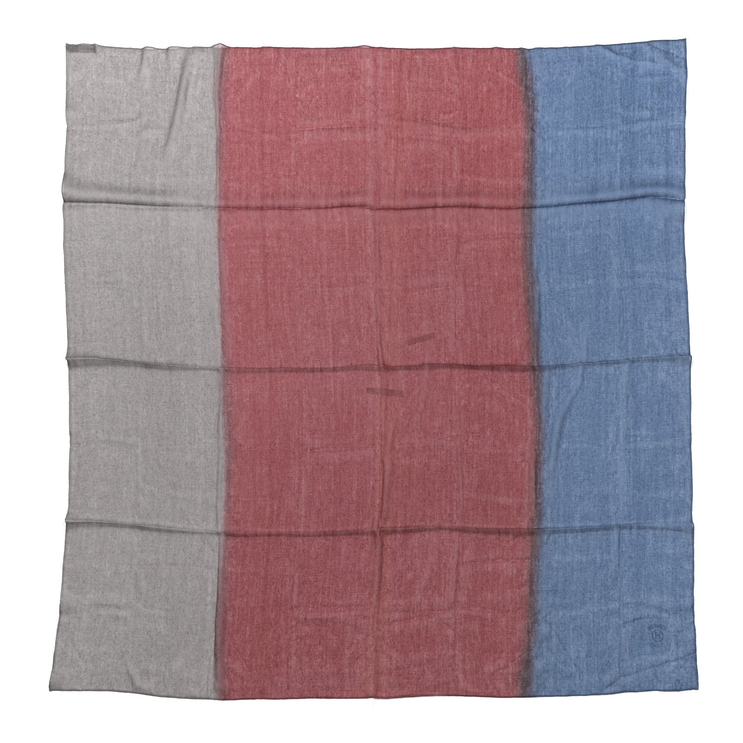 Hermes Cashmere Silk Plume Ombre Unie 140 Scarf 1 of 3
