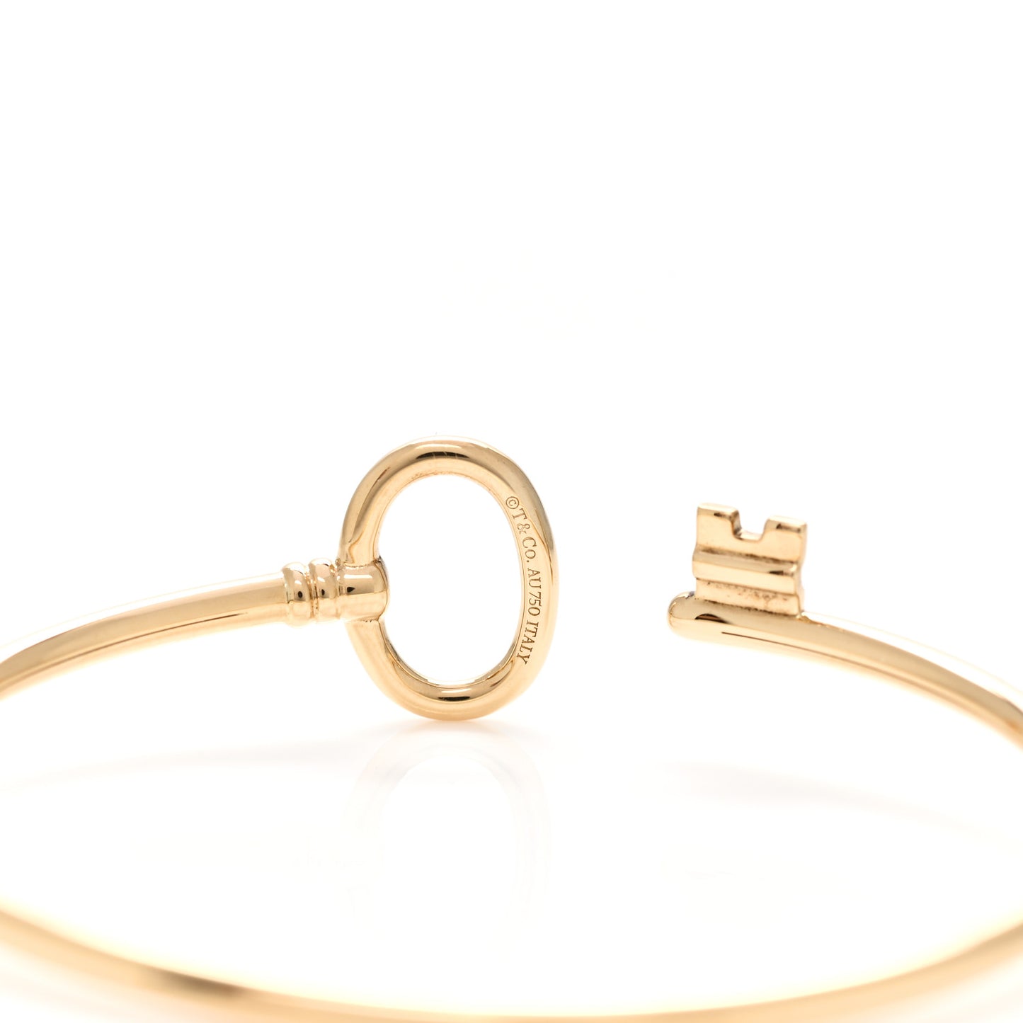 18K Yellow Gold Keys Wire Bracelet