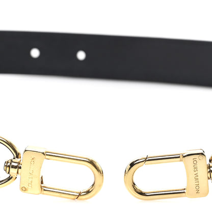 Louis Vuitton Calfskin Adjustable Odeon Shoulder Strap Black 3 of 4