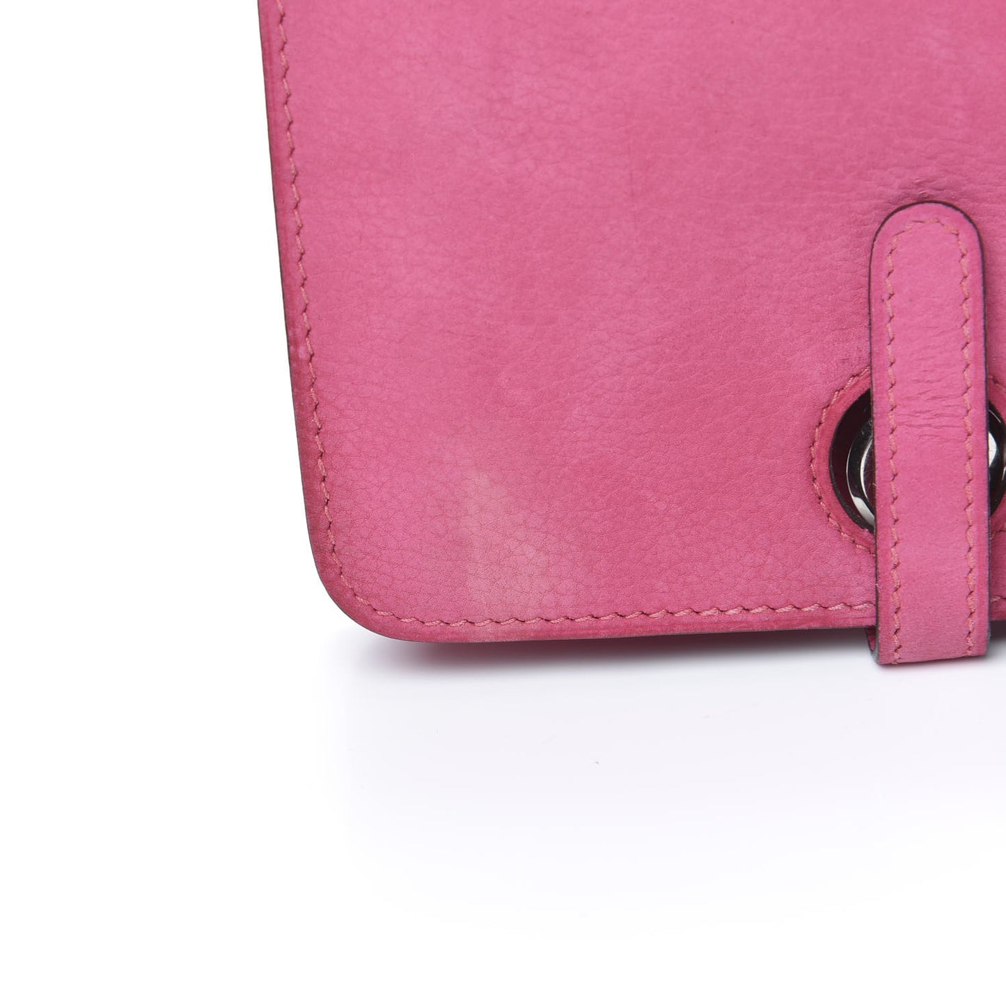 Taurillon Gaucho Dogon Compact Wallet Fuchsia