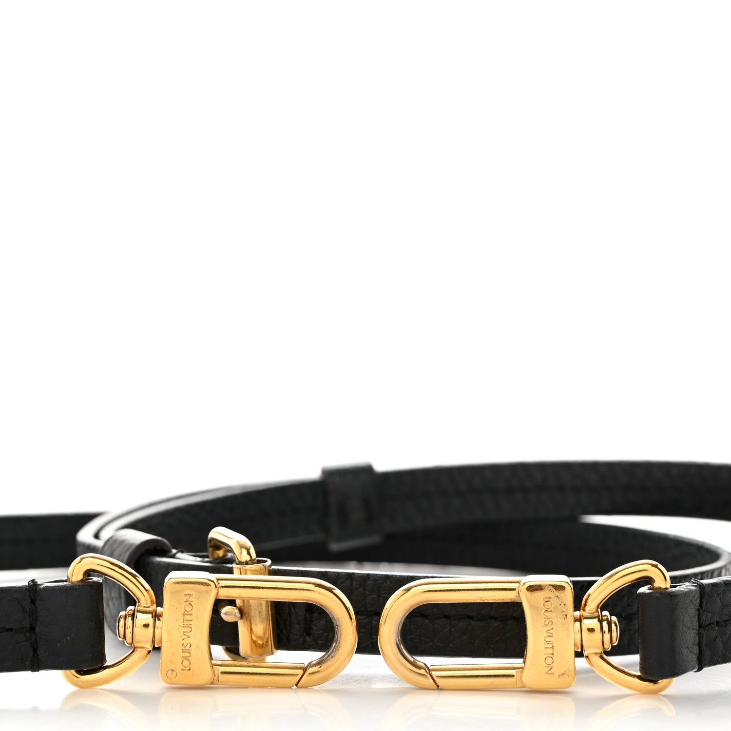 Louis Vuitton Calfskin Adjustable Retiro NM Shoulder Strap Black 3 of 3