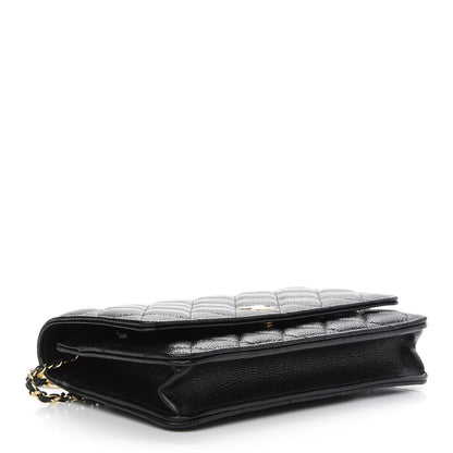 Chanel Caviar Quilted Miss Coco Wallet On Chain WOC Black 4 of 9