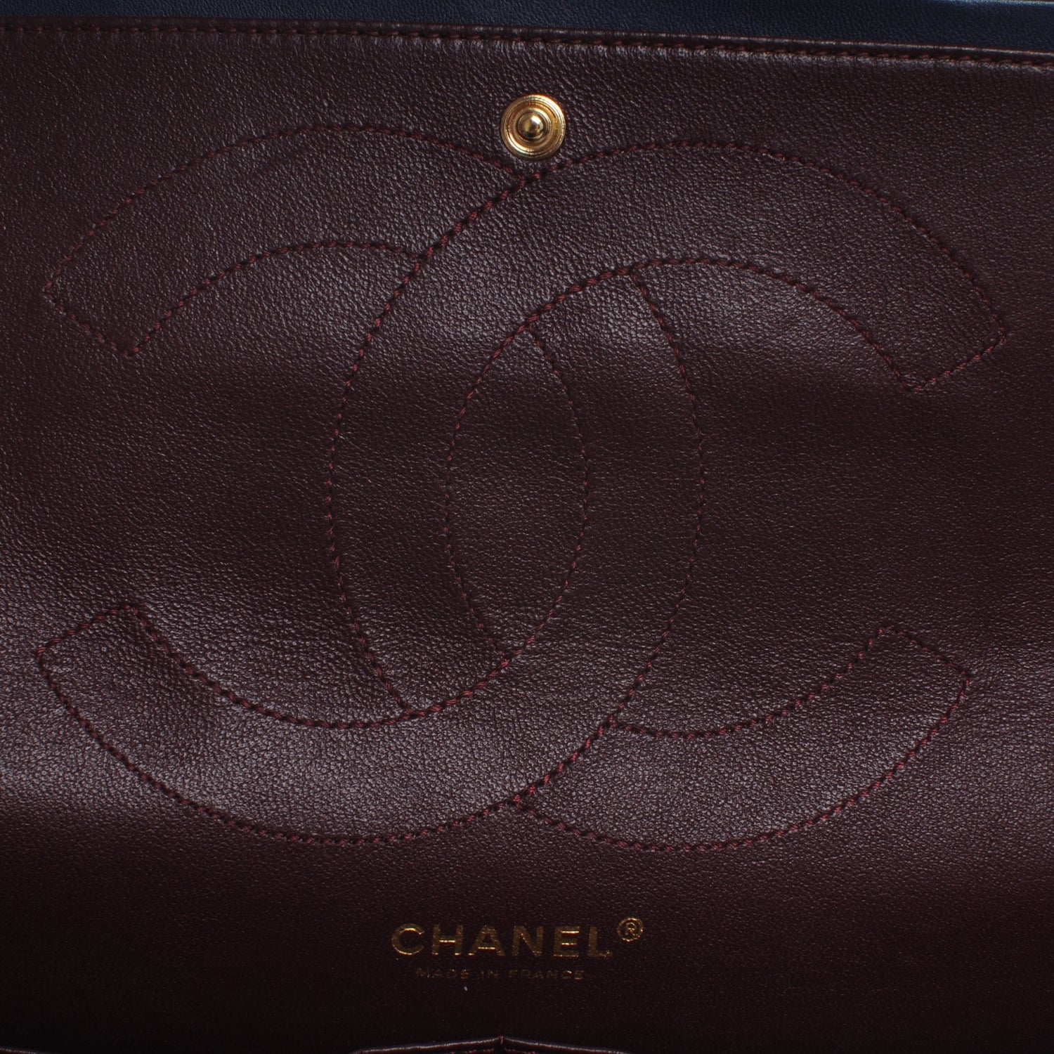 Chanel Distressed Patent 2.55 Reissue 227 Jumbo Flap Navy 5 of 8