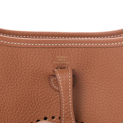 Hermes Taurillon Clemence Evelyne TPM Gold 6 of 11