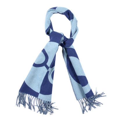 Hermes Cashmere Casaque Charms Muffler Outremer Bleu Ciel 1 of 5