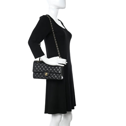 Chanel Caviar Quilted Medium Double Flap Black 2 of 10