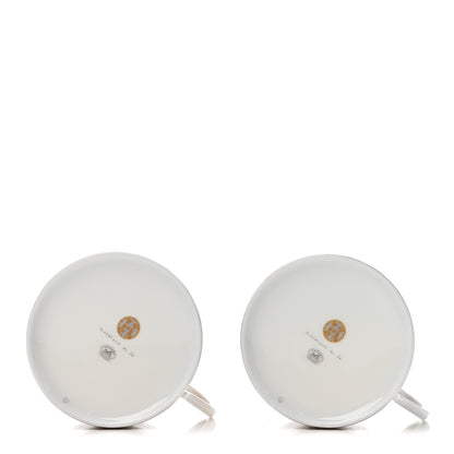 Hermes Porcelain Mosaique Au 24 Gold Breakfast Cup And Saucer Set Of 2 4 of 10