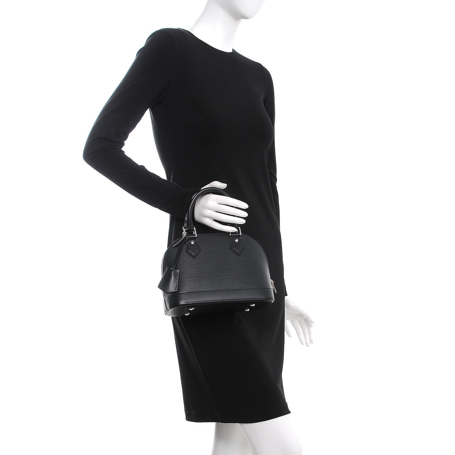 Louis Vuitton Epi Alma BB Black 3 of 8