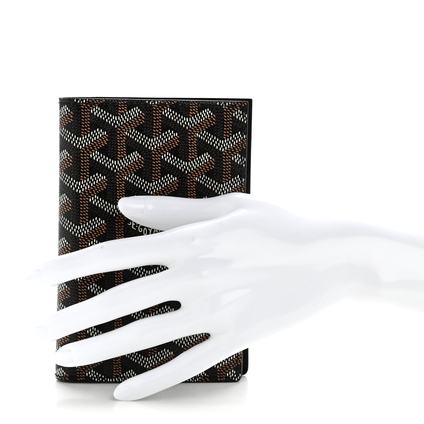 Goyardine Grenelle Passport Wallet Black