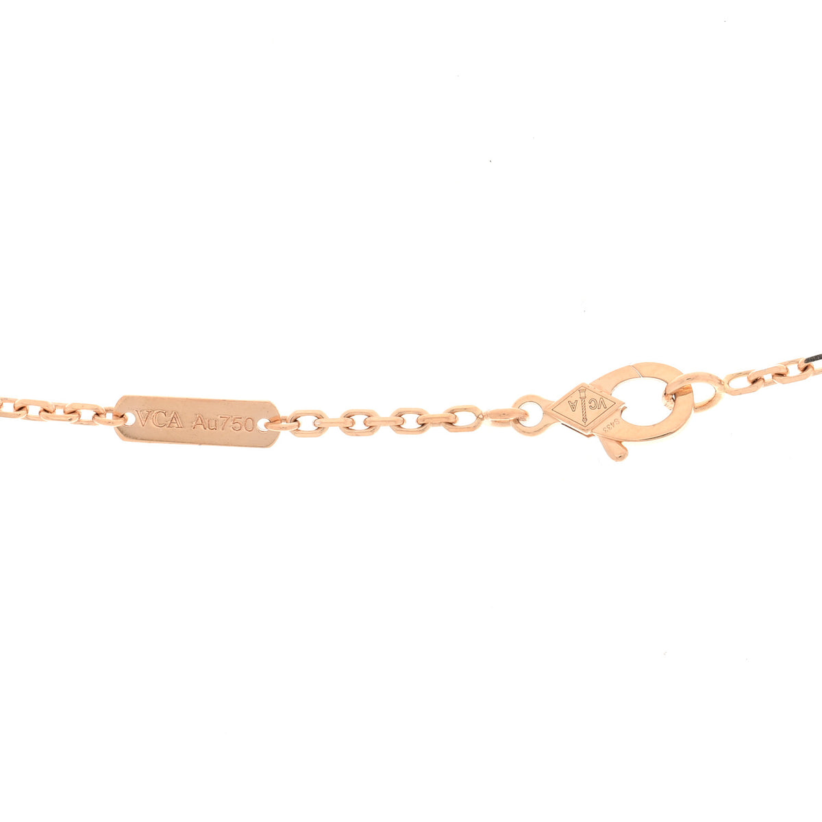 18K Rose Gold Diamond Small Frivole Pendant Necklace