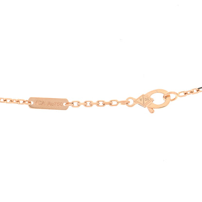 Van Cleef & Arpels 18K Rose Gold Diamond Small Frivole Pendant Necklace 4 of 5