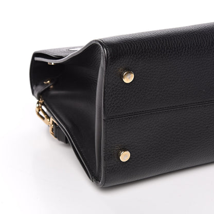 Christian Dior Grained Calfskin Medium Diorever Flap Black 11 of 13