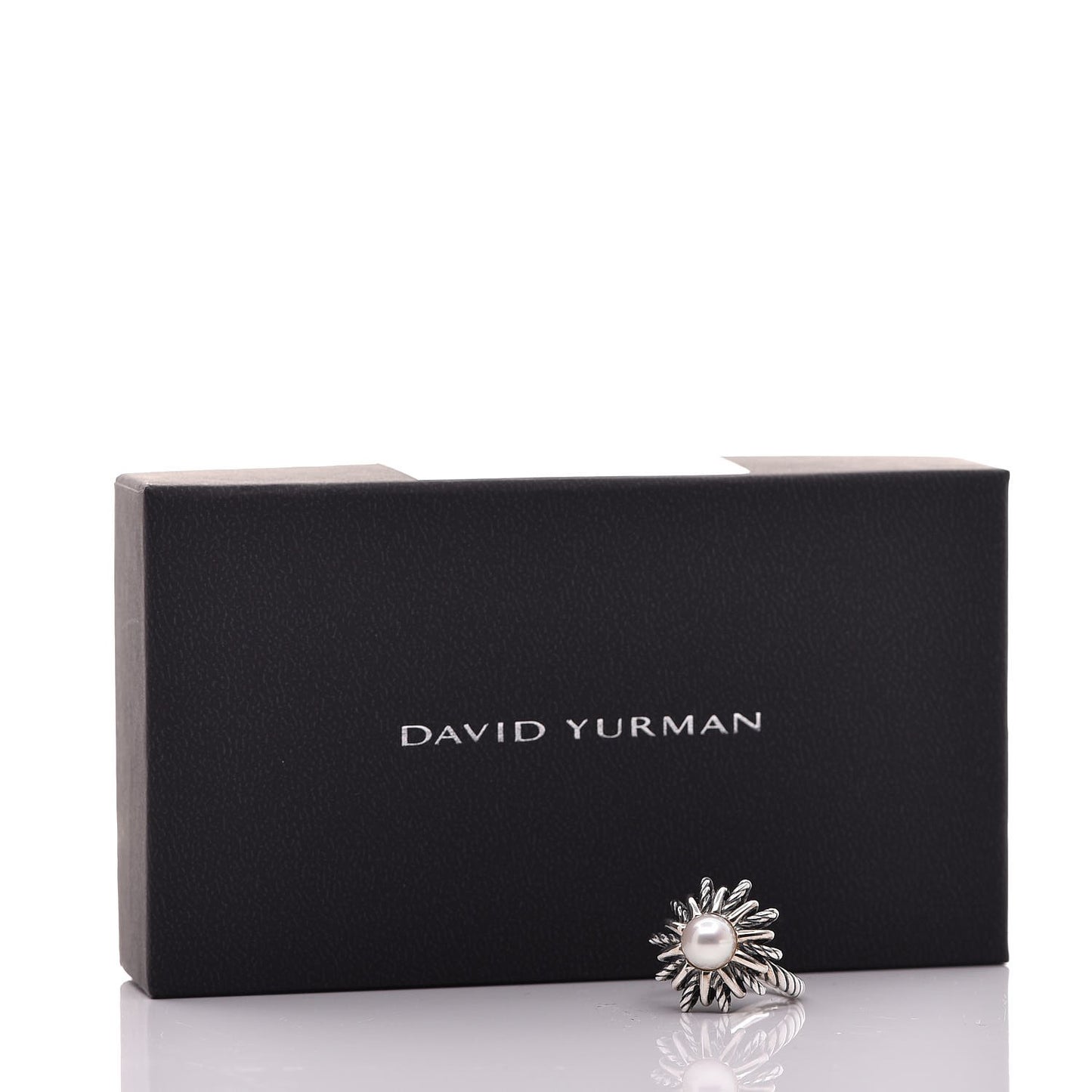 Sterling Silver Pearl 19mm Starburst Ring 49 5