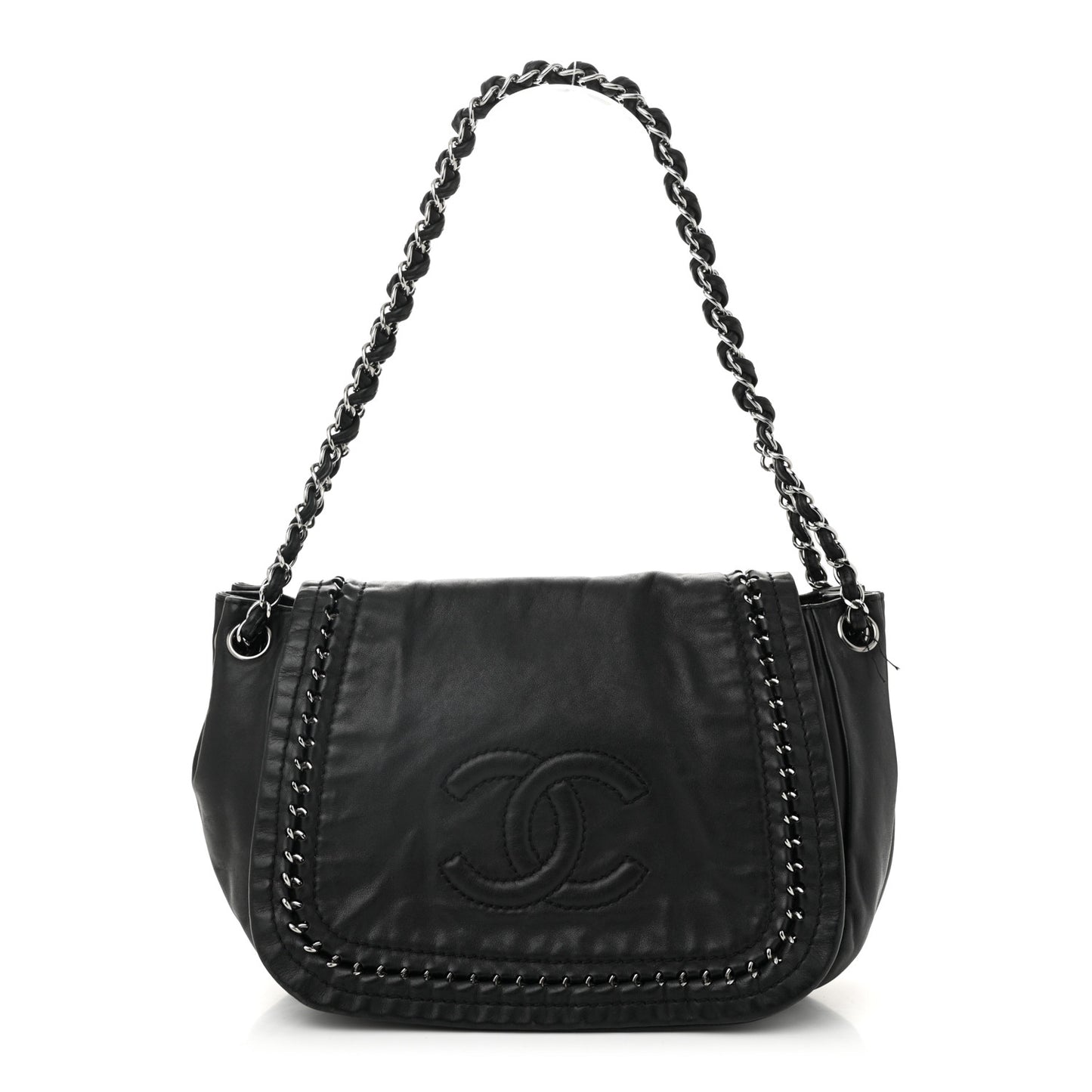 Lambskin Luxe Ligne Flap Black