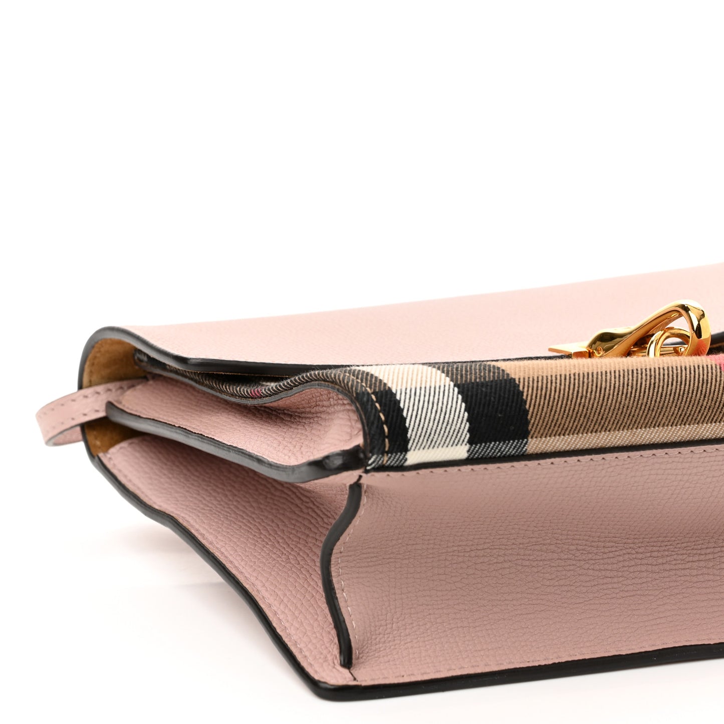 Derby Calfskin House Check Small Macken Crossbody Bag Pale Orchid
