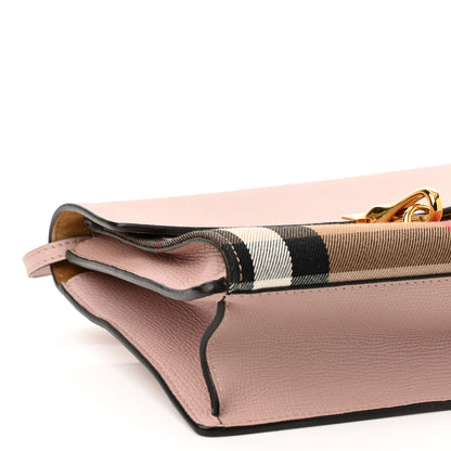 Burberry Derby Calfskin House Check Small Macken Crossbody Bag Pale Orchid 8 of 9