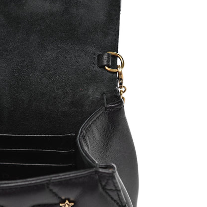 Christian Dior Calfskin Quilted Studded Star Dio(r)evolution Clutch With Chain Black 6 of 9