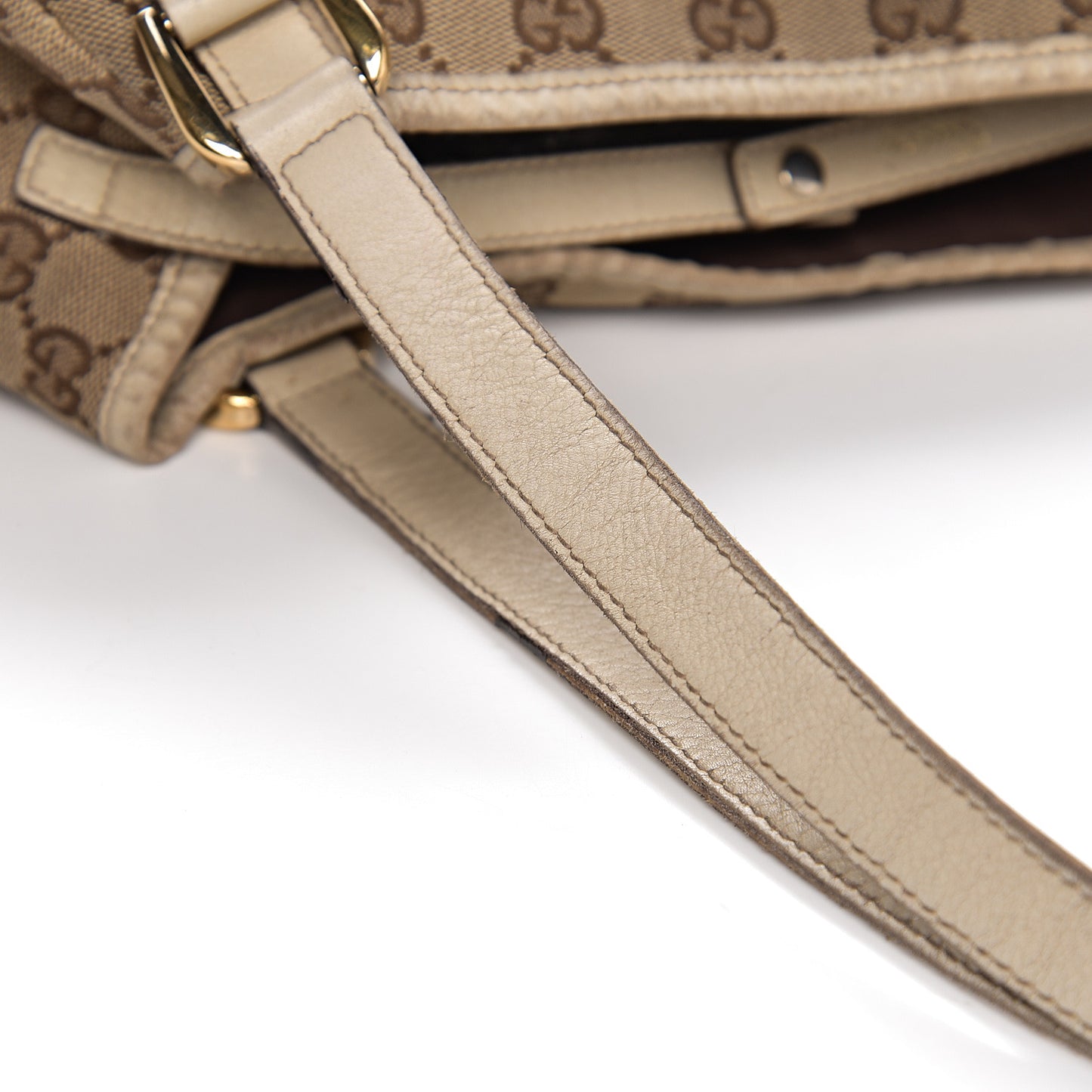 Monogram Medium Abbey Shoulder Bag Off White