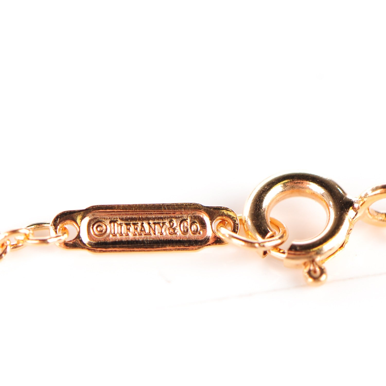 Tiffany 18K Rose Gold Diamond Atlas Bar Pierced Bracelet 4 of 6