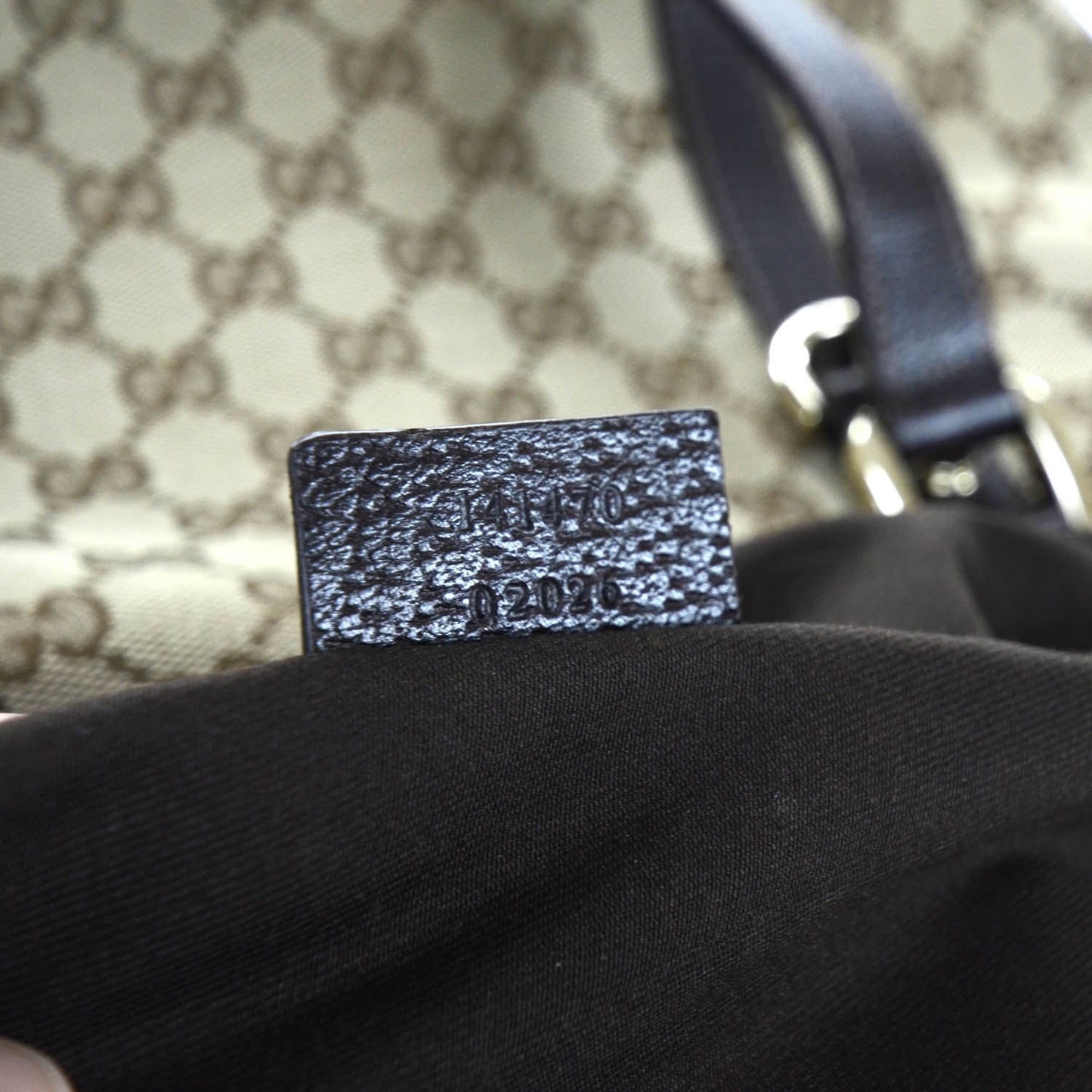 Monogram Medium Abbey Tote Brown