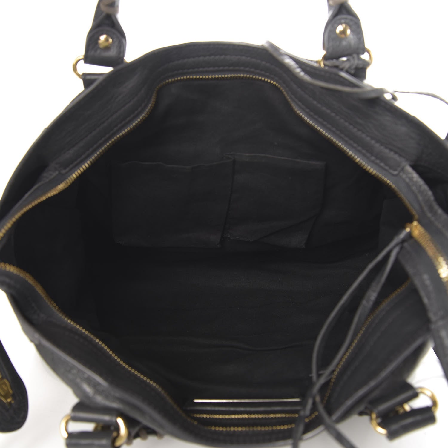 Balenciaga Agneau Classic Gold Hardware City Gris Fossile Anthracite 6 of 12